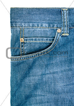 Jeans pocket. Background of denim texture