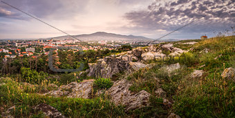 City of Nitra in the Morning as Seen from Calvary