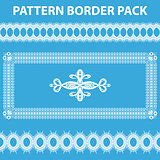 White Pattern Border Pack