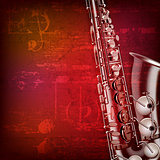 abstract grunge piano background with saxophone