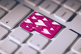 Composite image of valentines day pattern