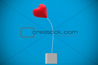 Composite image of red heart
