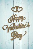 Composite image of cute valentines message