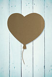 Composite image of heart balloon