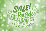 Composite image of st patricks day sale ad