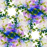 Spring flowers seamless pattern