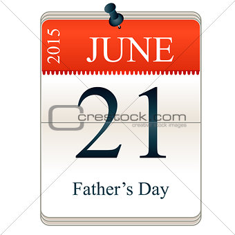 Calendar of Fatherâs Day