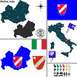 Map of Molise, Italy