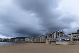 Cloudy day in San Sebastian, Spain