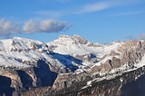 Dolomites Alps, sun, blue sky, Italy, Europe