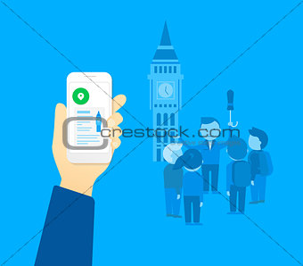 Mobile app for tourist