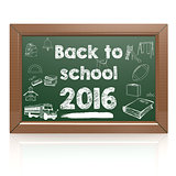 Back to school green blackboard