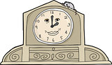 Mouse on Smiling Clock