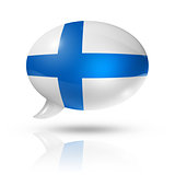 Finnish flag speech bubble