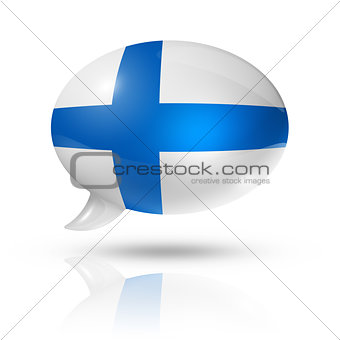 Finnish flag speech bubble