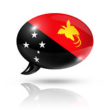 Papua New Guinea flag speech bubble