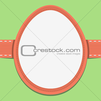 Easter card template in the frame of eggs