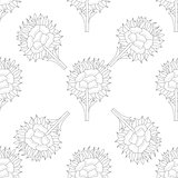 Abstract Seamless pattern with floral background