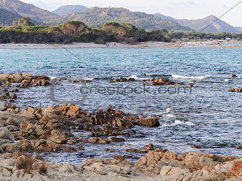 Landscape of Cala Ginepro beach in the gulf of Orosei Sardinia I