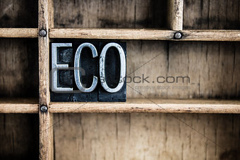 Eco Concept Metal Letterpress Word in Drawer