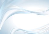 Abstract shiny light blue wave background