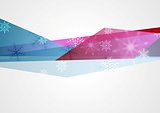Concept tech winter Christmas background