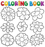 Coloring book with flower theme 8