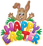 Happy Easter sign theme image 6