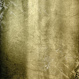 Scratched gold metallic background