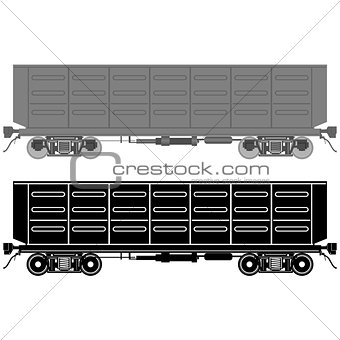 Railway wagon.