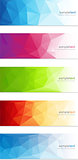 Abstract geometrical banner background