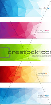 Abstract geometrical banner background