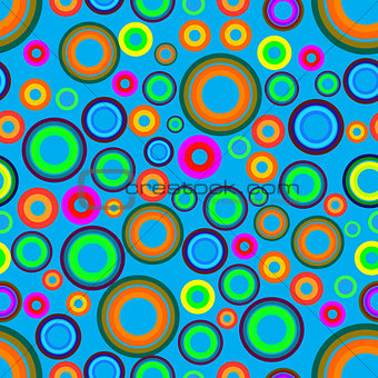 colored circles seamless pattern