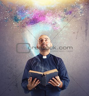Priest observes universe light