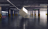 cube in the parking