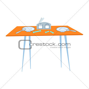 table cafe with Cutlery