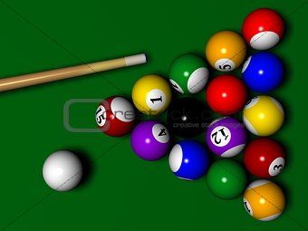 Billiard scene