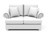 the white couch