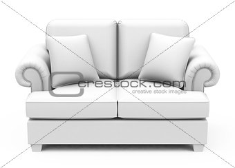the white couch