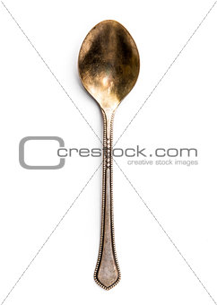 Old metal spoon
