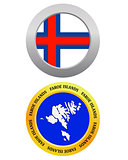 button as a symbol map Faroe Islands