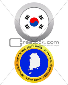 button as a symbol map SOUTH KOREA