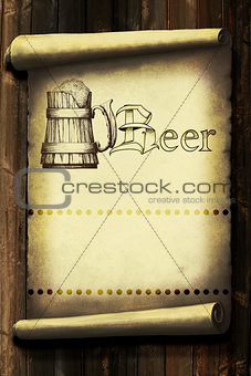 Vintage beer label