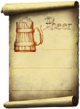 Vintage beer label