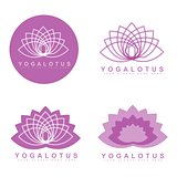 Yoga lotus logo