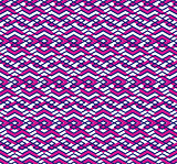 Bright abstract seamless pattern with interweave lines. Vector c
