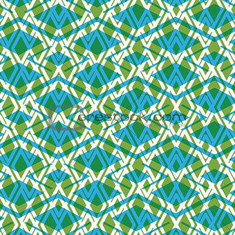 Geometric symmetric lined seamless pattern, colorful vector endl