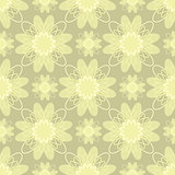 vector illustration of beige flowers