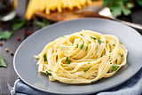Tagliatelle with parsley