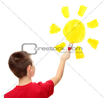 Boy and sun